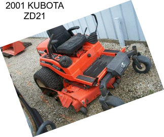 2001 KUBOTA ZD21