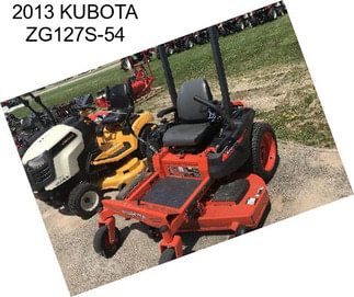 2013 KUBOTA ZG127S-54