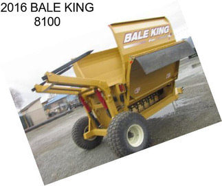 2016 BALE KING 8100