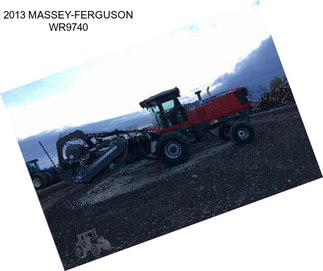 2013 MASSEY-FERGUSON WR9740