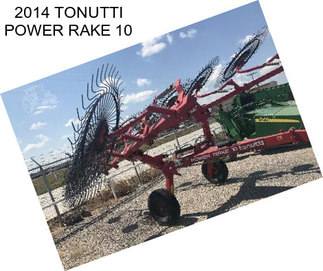 2014 TONUTTI POWER RAKE 10