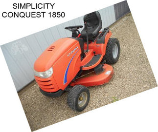 SIMPLICITY CONQUEST 1850