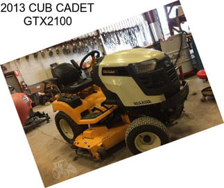 2013 CUB CADET GTX2100