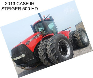 2013 CASE IH STEIGER 500 HD