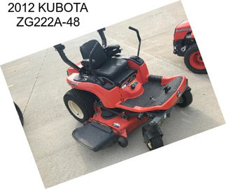 2012 KUBOTA ZG222A-48