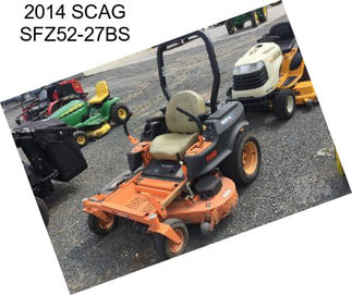 2014 SCAG SFZ52-27BS