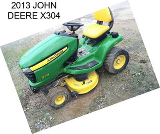 2013 JOHN DEERE X304