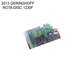2013 GERINGHOFF ROTA-DISC 1230F