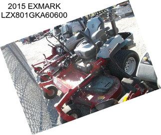 2015 EXMARK LZX801GKA60600
