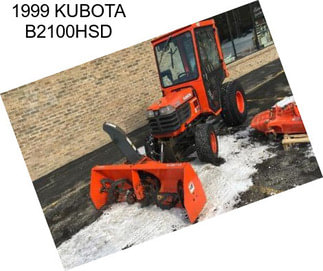 1999 KUBOTA B2100HSD