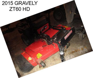 2015 GRAVELY ZT60 HD