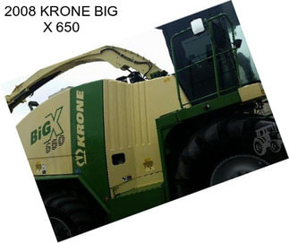 2008 KRONE BIG X 650
