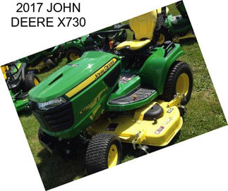 2017 JOHN DEERE X730