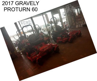 2017 GRAVELY PROTURN 60