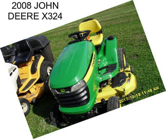 2008 JOHN DEERE X324