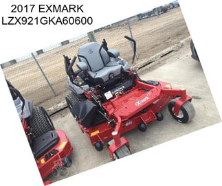 2017 EXMARK LZX921GKA60600