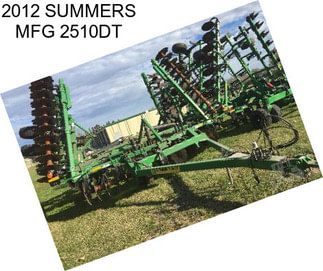 2012 SUMMERS MFG 2510DT