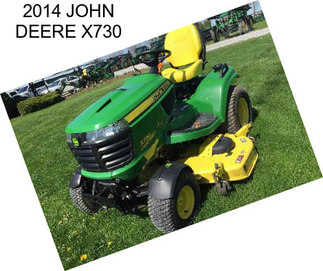 2014 JOHN DEERE X730