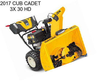 2017 CUB CADET 3X 30 HD