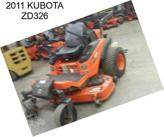 2011 KUBOTA ZD326