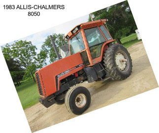 1983 ALLIS-CHALMERS 8050