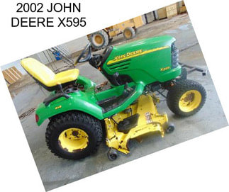 2002 JOHN DEERE X595