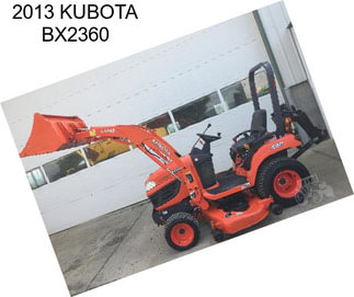 2013 KUBOTA BX2360