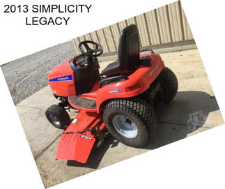 2013 SIMPLICITY LEGACY