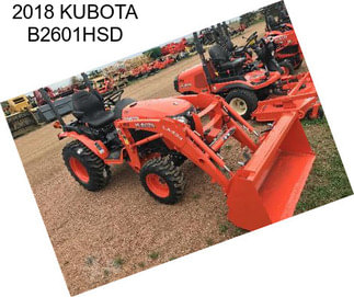 2018 KUBOTA B2601HSD