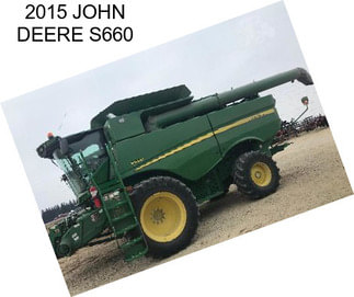 2015 JOHN DEERE S660