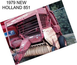 1979 NEW HOLLAND 851