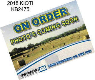 2018 KIOTI KB2475