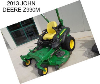 2013 JOHN DEERE Z930M