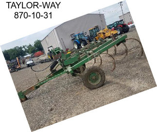 TAYLOR-WAY 870-10-31