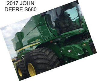 2017 JOHN DEERE S680