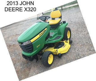 2013 JOHN DEERE X320