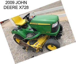 2009 JOHN DEERE X728