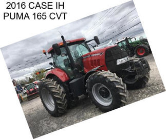 2016 CASE IH PUMA 165 CVT