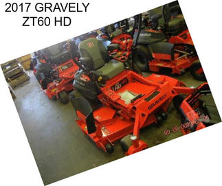 2017 GRAVELY ZT60 HD