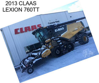 2013 CLAAS LEXION 760TT