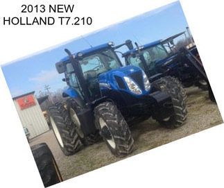2013 NEW HOLLAND T7.210