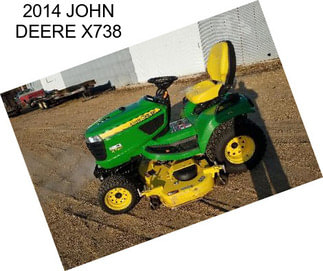 2014 JOHN DEERE X738