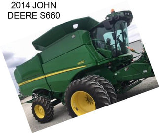 2014 JOHN DEERE S660