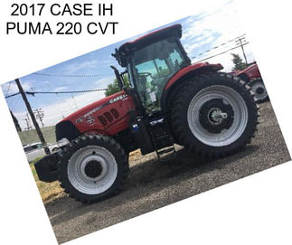 2017 CASE IH PUMA 220 CVT