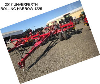 2017 UNVERFERTH ROLLING HARROW 1225