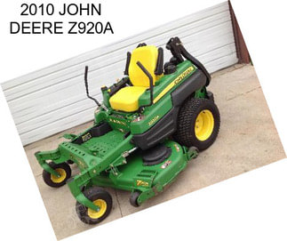 2010 JOHN DEERE Z920A