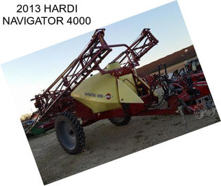 2013 HARDI NAVIGATOR 4000