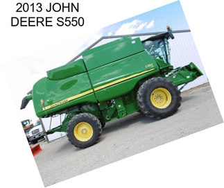 2013 JOHN DEERE S550