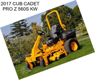 2017 CUB CADET PRO Z 560S KW