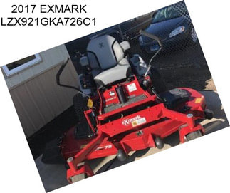 2017 EXMARK LZX921GKA726C1